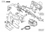 Bosch 0 601 933 789 Gbm 9,6 Ves-3 Batt-Oper Drill 9.6 V / Eu Spare Parts